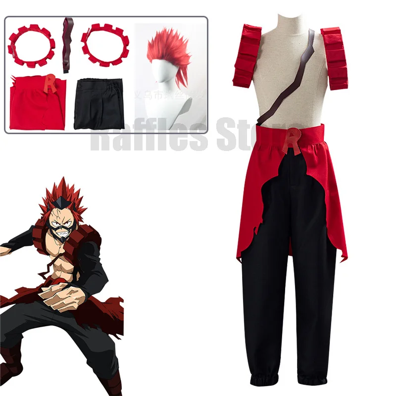 KirishimaEijiroCosplayCostumeWigAnimeMyHeroAcademiaCostume