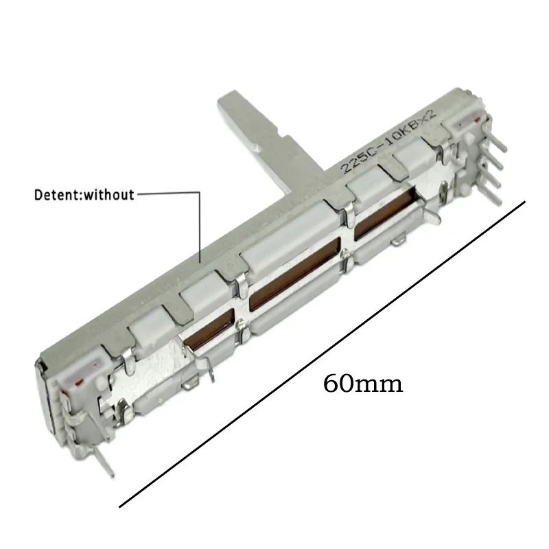 Potentiometer Kit 1pcs Travel RS45 Series Straight Slip 10KB&times;2 DCV1024 Total Length 60mm DDJ-SB DDJ-SB2 DDJ-SB3 DDJ-400