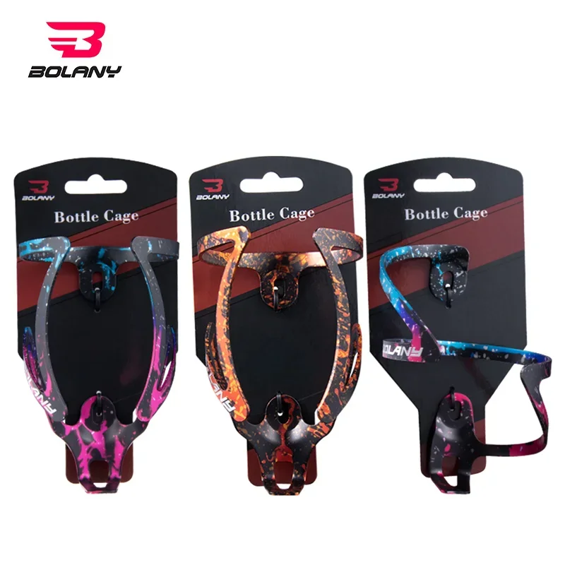 

Bolany Colorful Bottle Cage Aluminum Alloy Bicycle Ultralight Bike Matte Cycling Integrated molding Rack Bicycle Accessories