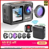 2" IPS Dual Screen Action Camera 5K 30FPS  4K 60FPS 48MP EIS Video With Optional Filter Lens 1080P Webcam Vlog WiFi Sports Cam 1