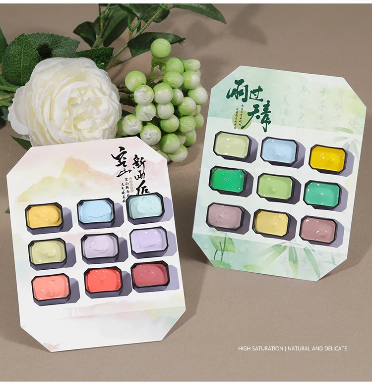 9Colors/Box Gradient Painting Pat Ombre Gel Nail Polish Fast Solid UV Varnishes Paint Art Gel DIY Nail Manicure