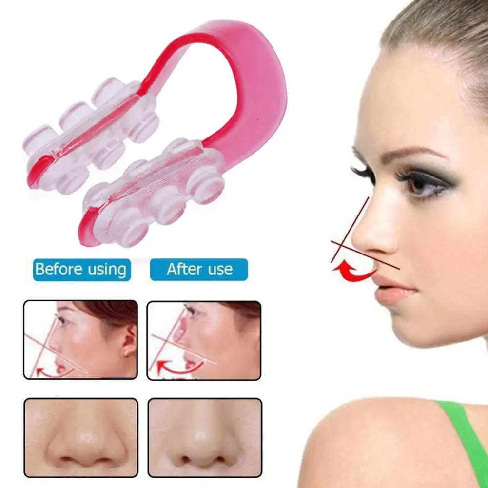 Nose Shaping Roller Nose Shaper Lifter Clip, Smooth Edge Tightening Nose Clip, Portable Nose Shaper Massager Skin Scraping Tool 6