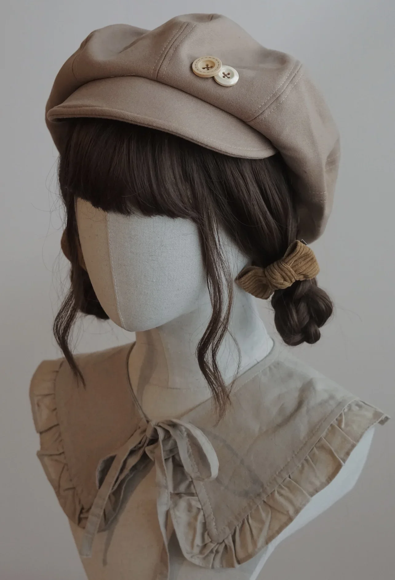 Japanese Women's Lolita Berets Cute Sailor Beret Gothic Wool Beret Fall Winter Hats for Women