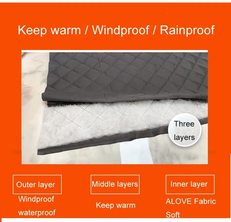 Universal Waterproof Winter Thicken RainCover Pushchairs Raincoat Full Cover Wind Dust Shield for Baby Stroller Accessories_voghion.com