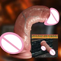 2-in-1 Super Realistischer Dildo Penis Schiebe Vorhaut Ejakulation Big Dick Penetration Anal Weibliche Masturbation Sexy Erwachsene Sex spielzeug but pluk dick sexy adult female sexy toi for men sexy shoppings sex toys 5