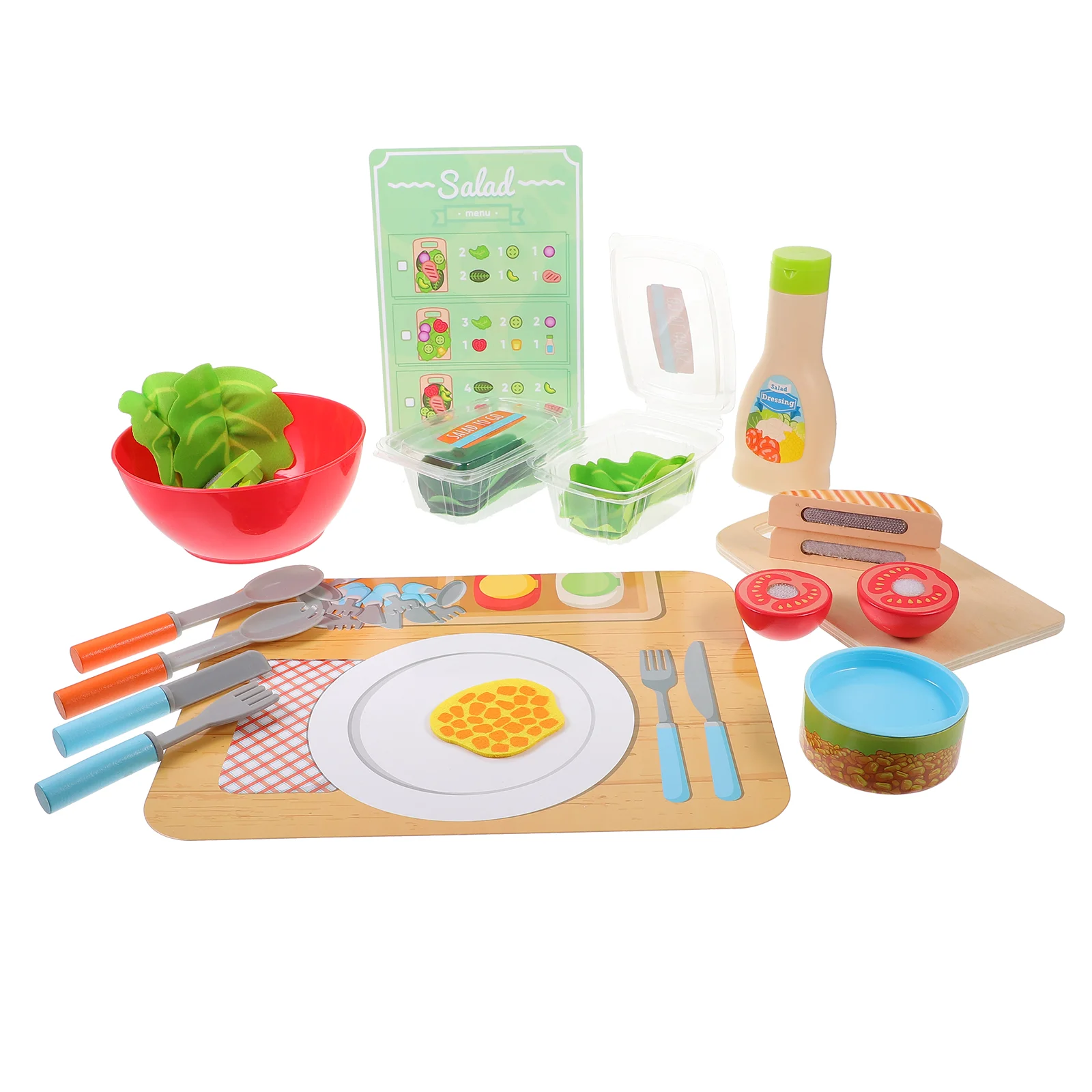 

Salad Simulated Cutting Food Toys Fruits and Vegetables Toddlers Play Model Pretend