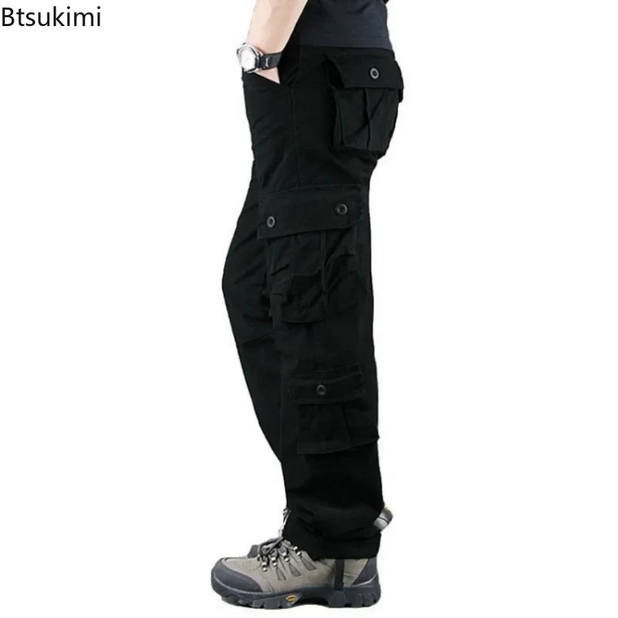 Pantaloni cargo mimetici da uomo Camo Cargo Multi tasche Pantaloni tattici militari Uomo Hip Hop Jogging Streetwear Pantaloni sportivi per uomo - immagine 4