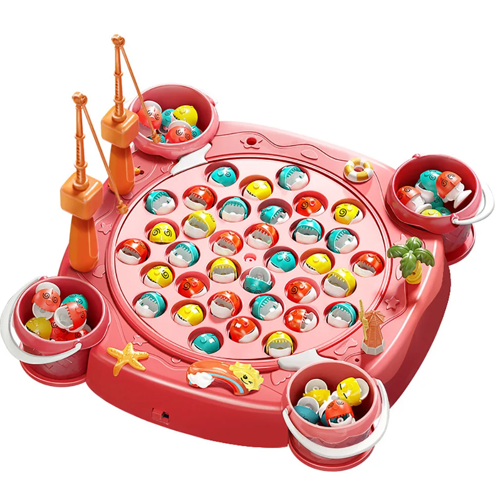 Electric Magnetic Fishing Platform Children's Early Education Music Games Educational Music Interactive Toys Boys and Girls Gift images - 6