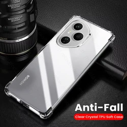 Ultra-Thin Clear TPU Soft Back Cover with Lens Protection for Honor 400 5G (Transparent)