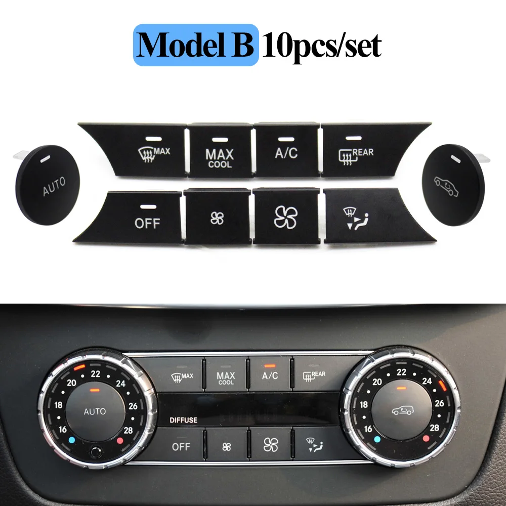 Car Dashboard Air Conditioner Wind Volume Heater Climate Control AC Button  For Mercedes Benz C GLK Class W204 X204 C180 C200 - AliExpress, image size:1000x1000