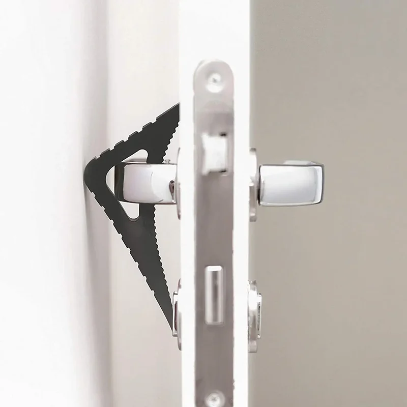 Rubber Door Stopper Reusable Shock Absorbent Block Wedge Doorstops Door Handle Stopper Home Office Anti-collision