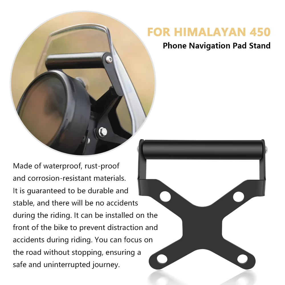 For Himalayan 450 himalayan450 Motorcycle Accessories Phone Holder Stand GPS Navigation Plate Bracket motorcycle bracket
