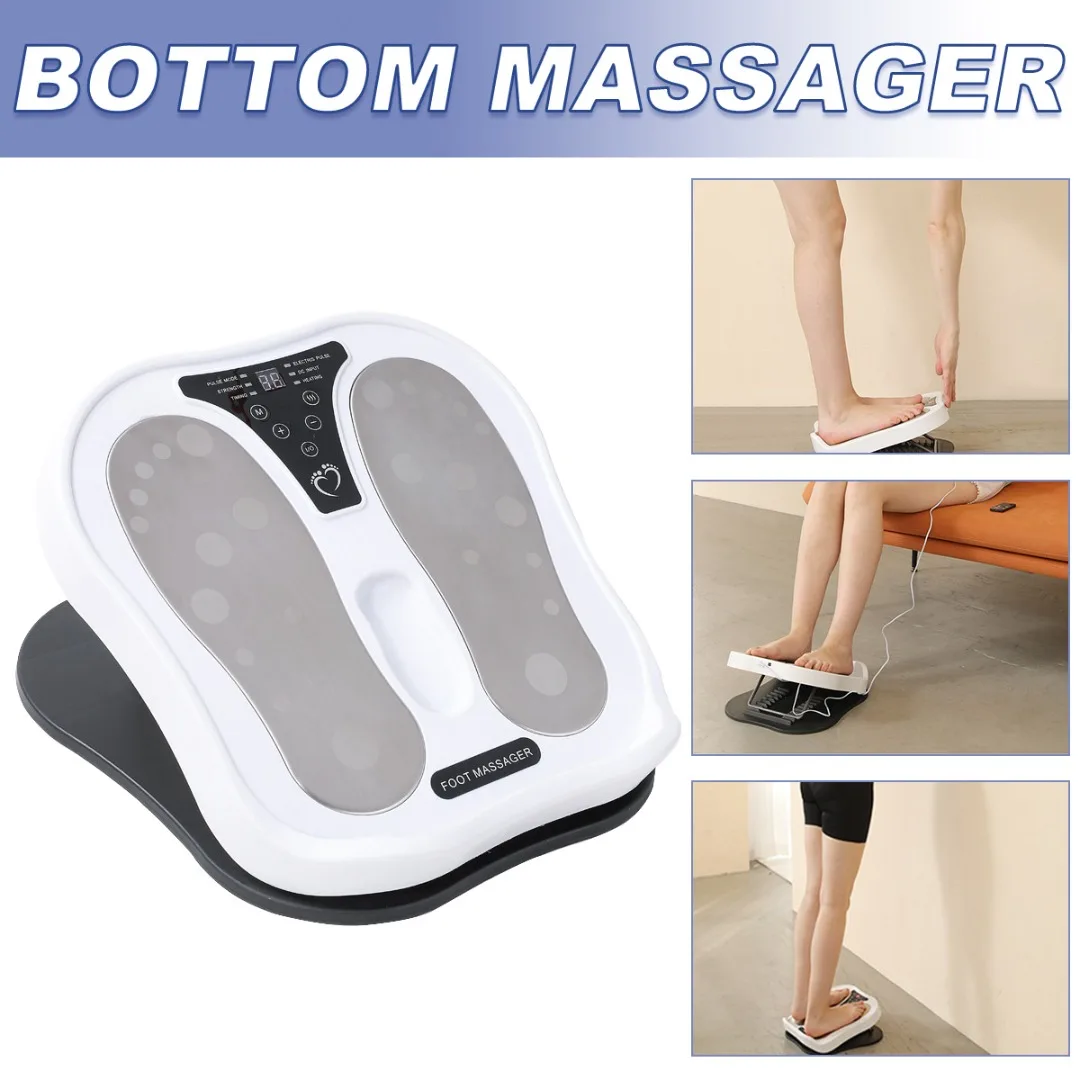

1 Pc Durable EMS Circulation Electric Foot Massager Booster Blood Leg Therapy Remote Mat Relaxation Health Foot Care Care Tool