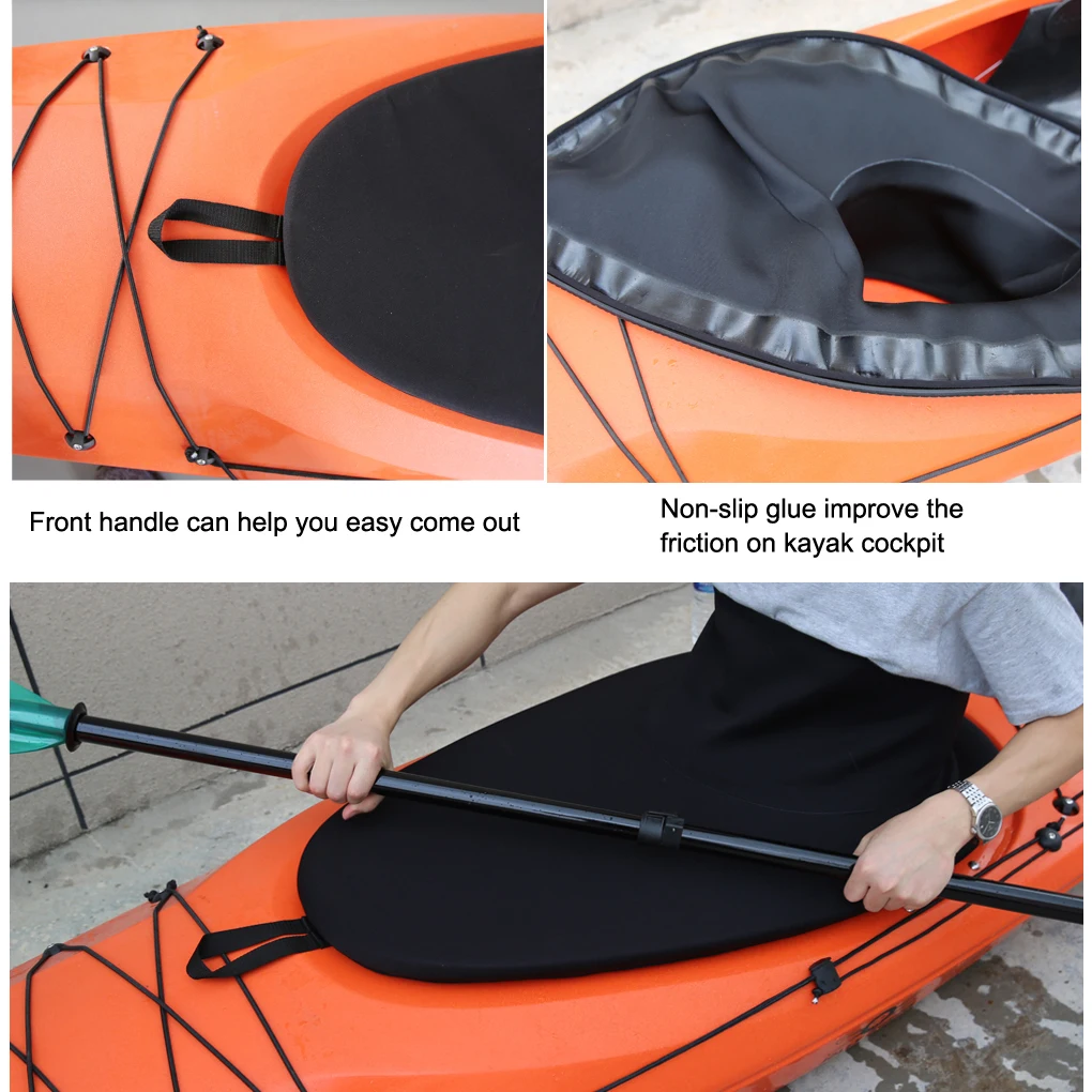 

Kayak Skirt Waterproof Spray Hatch Adjustable Protector Cover Reusable Professional Spraydeck Skirts Rafting Surfing