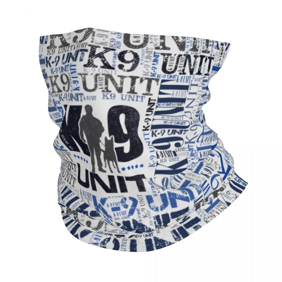 

K9 Unit Dog Bandana Winter Neck Warmer Men Windproof Wrap Face Scarf for Ski Belgian Malinois Gaiter Headband