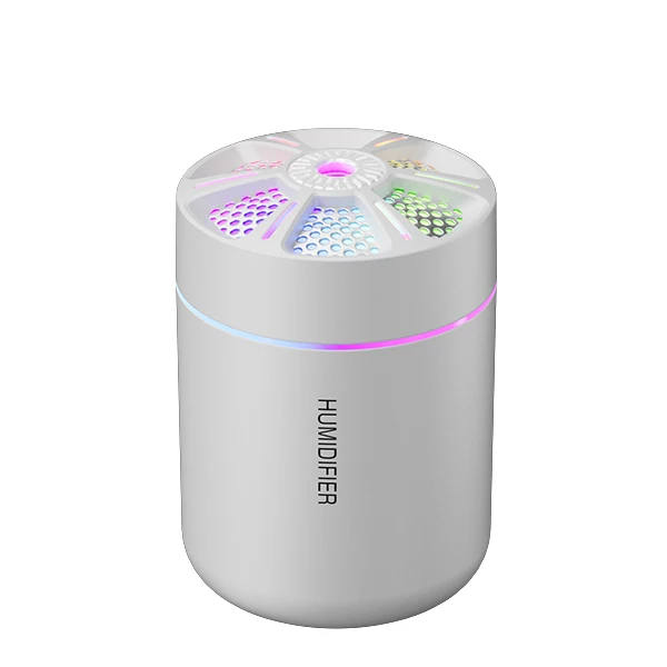 USB Powered Smart Humidifier & Diffuser with Color-Changing Night Light | Unscented Cool Mist for Bedroom, Car, Office Home Deco
