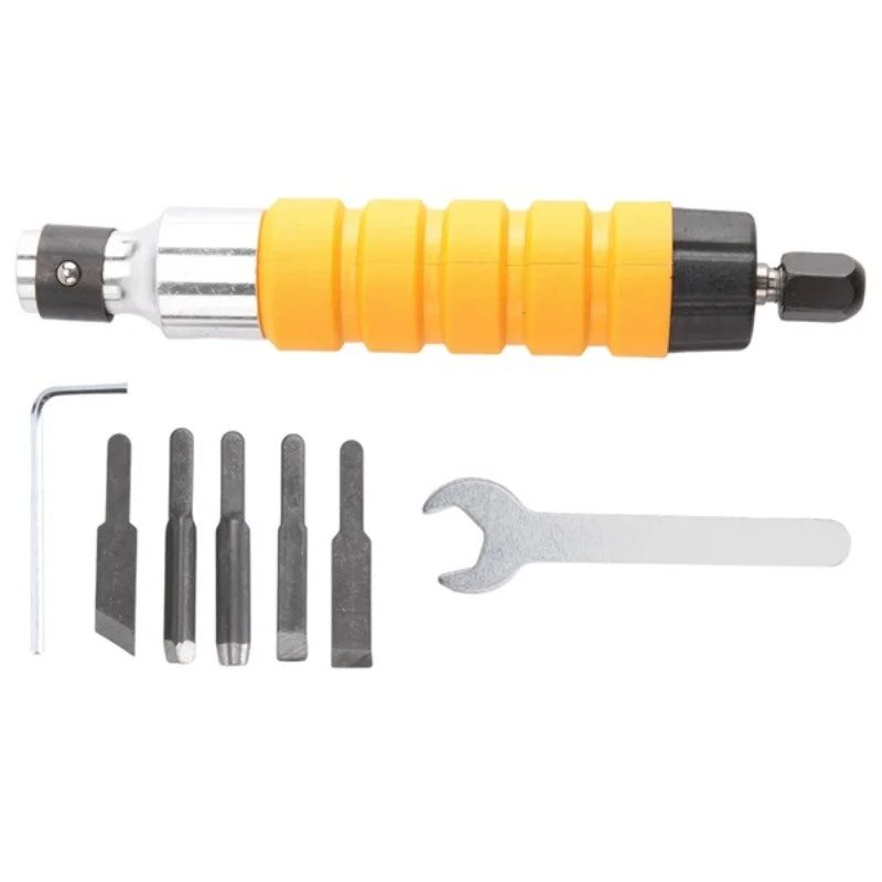 Electric Chisel Carving Tool Electric Chisel + 5 Knives + Open Wrench Engraving Tools Engraving Pen