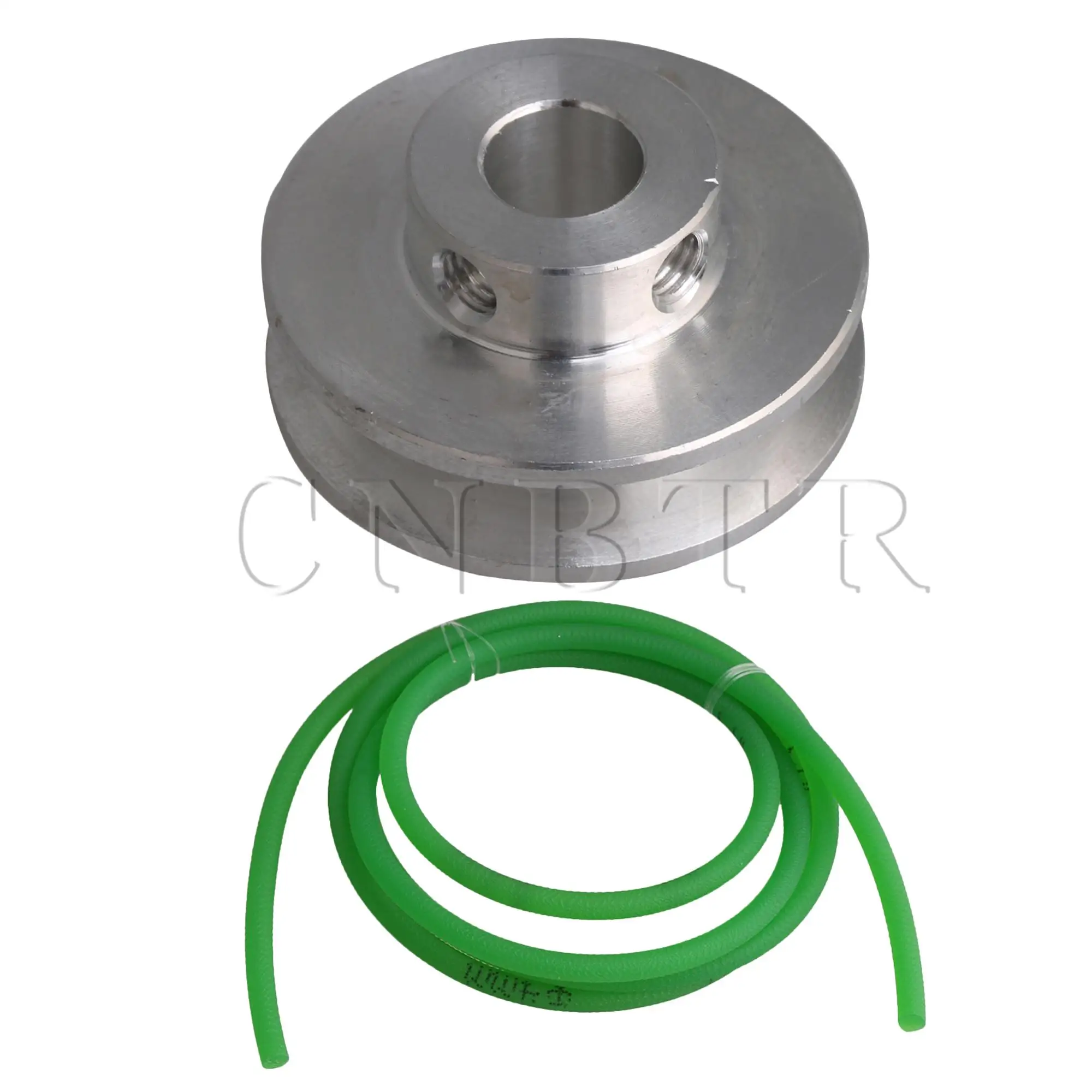 CNBTR Aluminum Single Groove Pulley 31mm 8mm with 3.28ft Transmission Belt