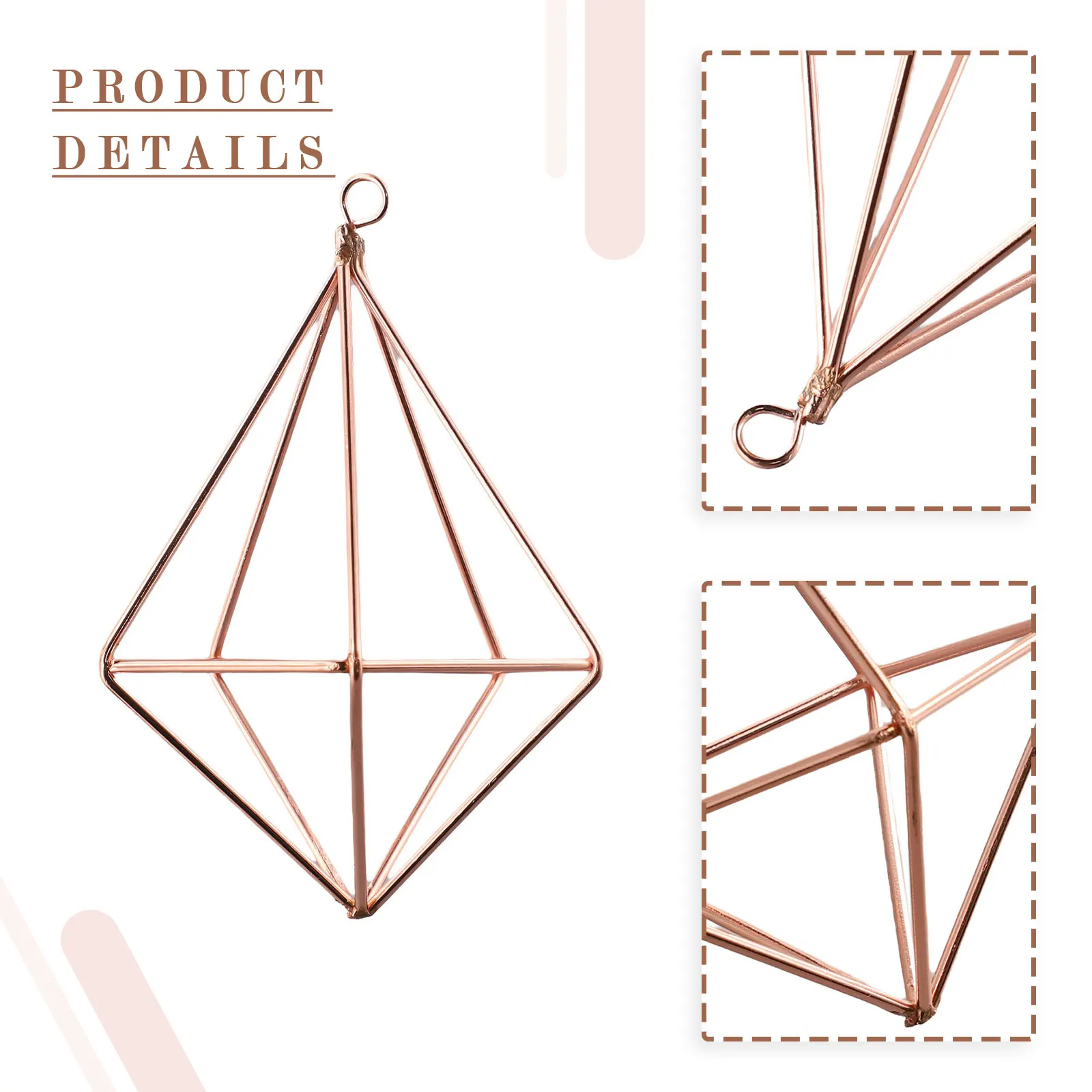 Geometric macrame plant hanger pot pocket wall boho courtyard home decor