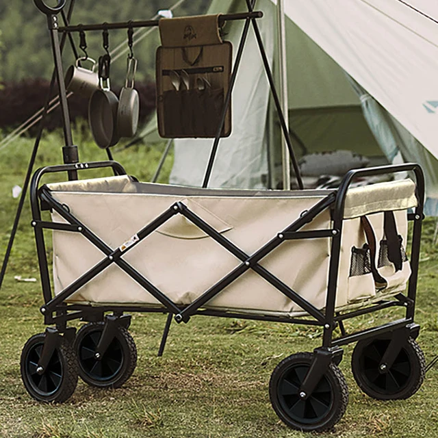 Carrito plegable para acampar, carrito de gran capacidad, carrito de Picnic  para fiesta al aire libre, carrito de jardín - AliExpress