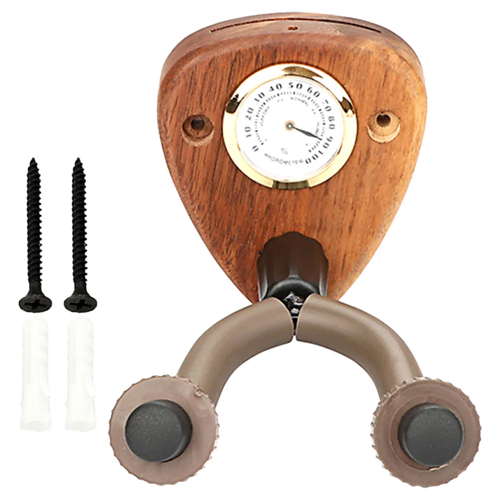 

Electric Guitar Wall Mount Hanger Wall Mount Guitar Hook Hanger with Hygrometer
