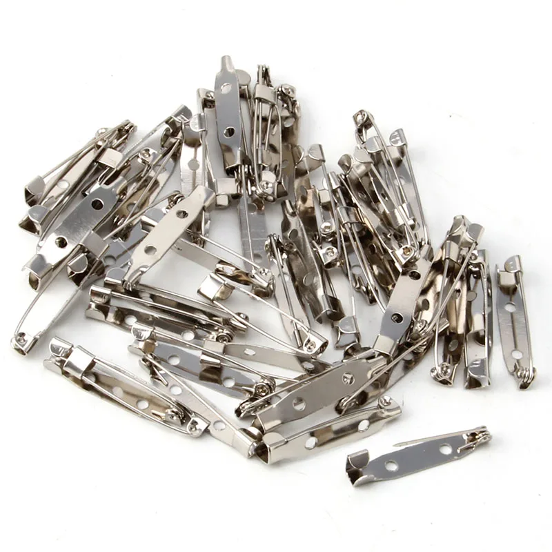

50PCS Brooch Clip Base Pins Accessories Jewelry Decorative Ally 15 To 40mm Dropshipping