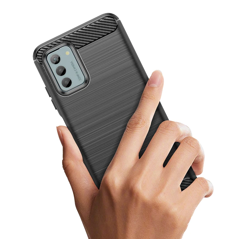 Shockproof Silicone Luxury Carbon Fiber Phone Case Bumper