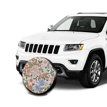 

Beautiful Flower Spare Tire Cover Universal Fits Jeep Wrangler Rv SUV Truck Travel Trailer Vehicles 14" 15" 16" 17" Tire Cover