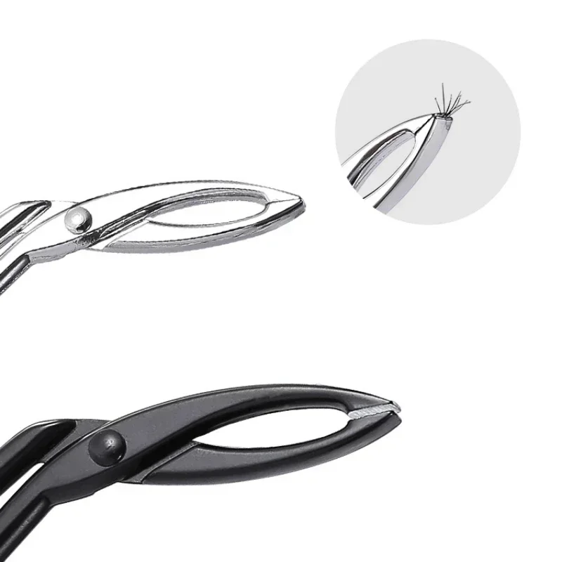 Stainless Steel Elbow Eyebrow Tweezers Clip Scissors Straight Pointed Professional Plucking Makeup Beauty Tools