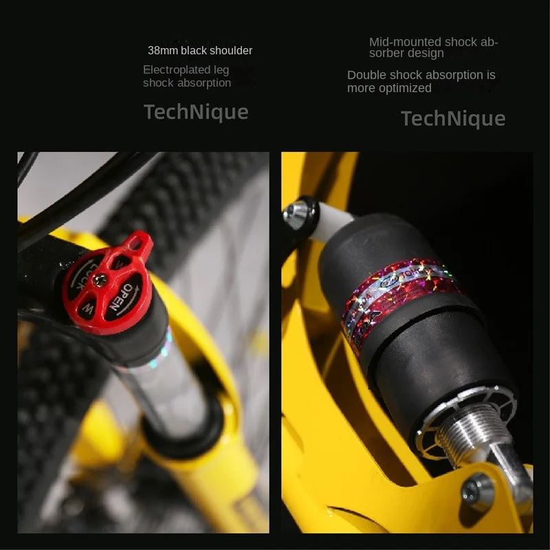 Mountain Bike Folding Bike Dual Shock Absorption Bicycle For Men Women Teenagers Middle School Students Adults Camping fixed gear bike