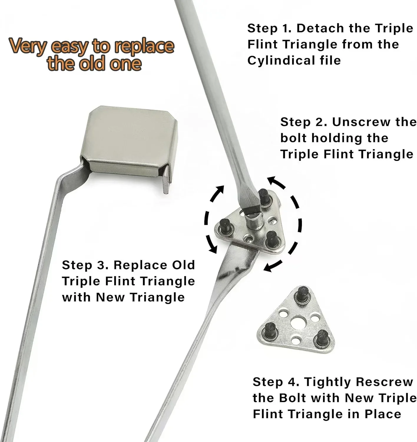1pc High Quality Special Sparking Stone Replacement Flints For Triangle Welding Spark Lighter 5