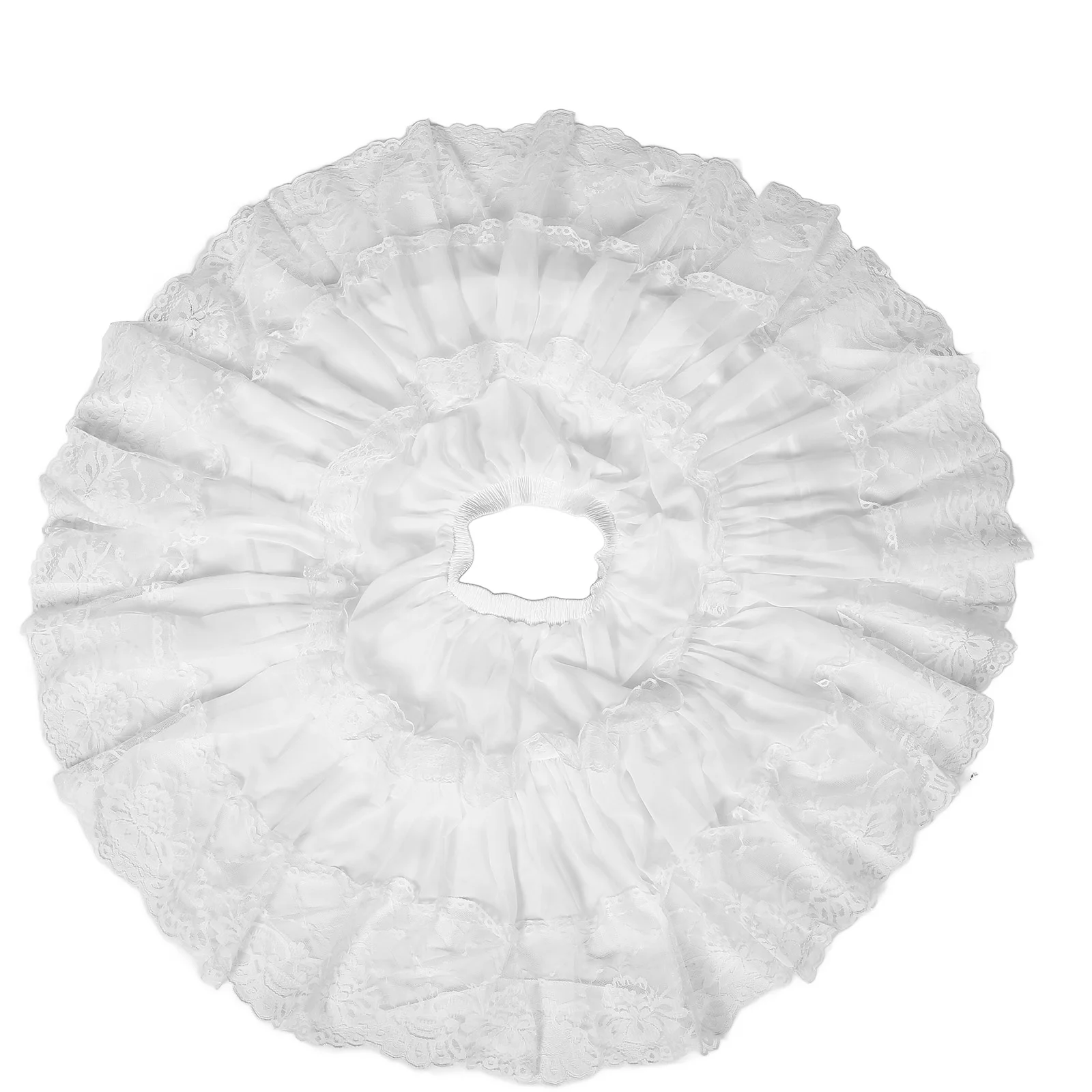 Skirt Herringbone Wedding Petticoat White Dress 2800X2200X150CM Tulle Skirts for Women Ruffled Bloomers Crinolines Peticoat