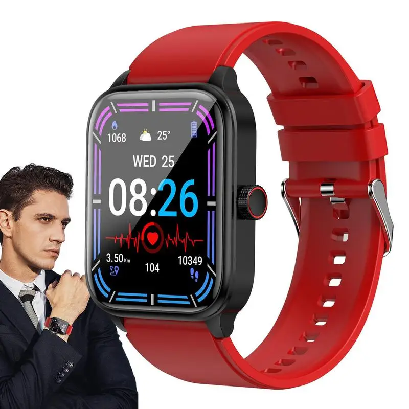 

Blood Glucose Smart Watch Blood Pressure Monitoring Watch Tracking Fitness Watch With 1.85 Inches HD Display For Running Yoga