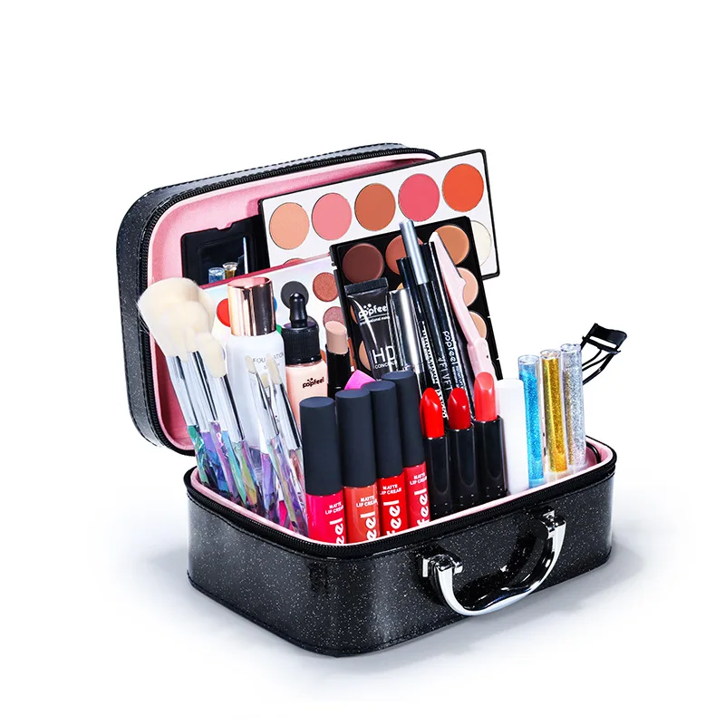 Makeup Kit Full Set Box Eyeshadow Plate Powder Blush Foundation Multifunctional for Miss Women eye makeup set makeup set makeup kit makeup gift box