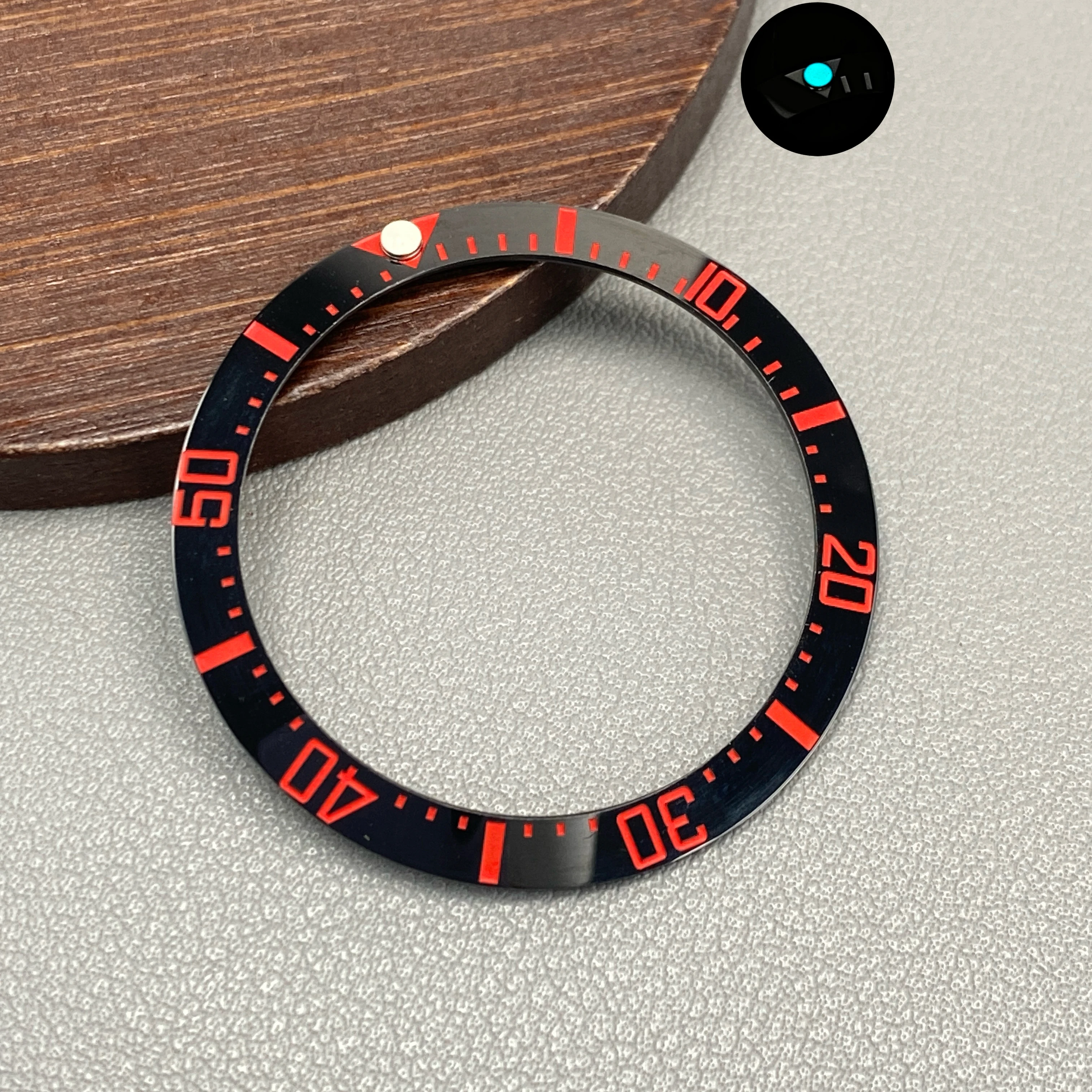 Ceramic Blue-Green Lumi Bezel Insert