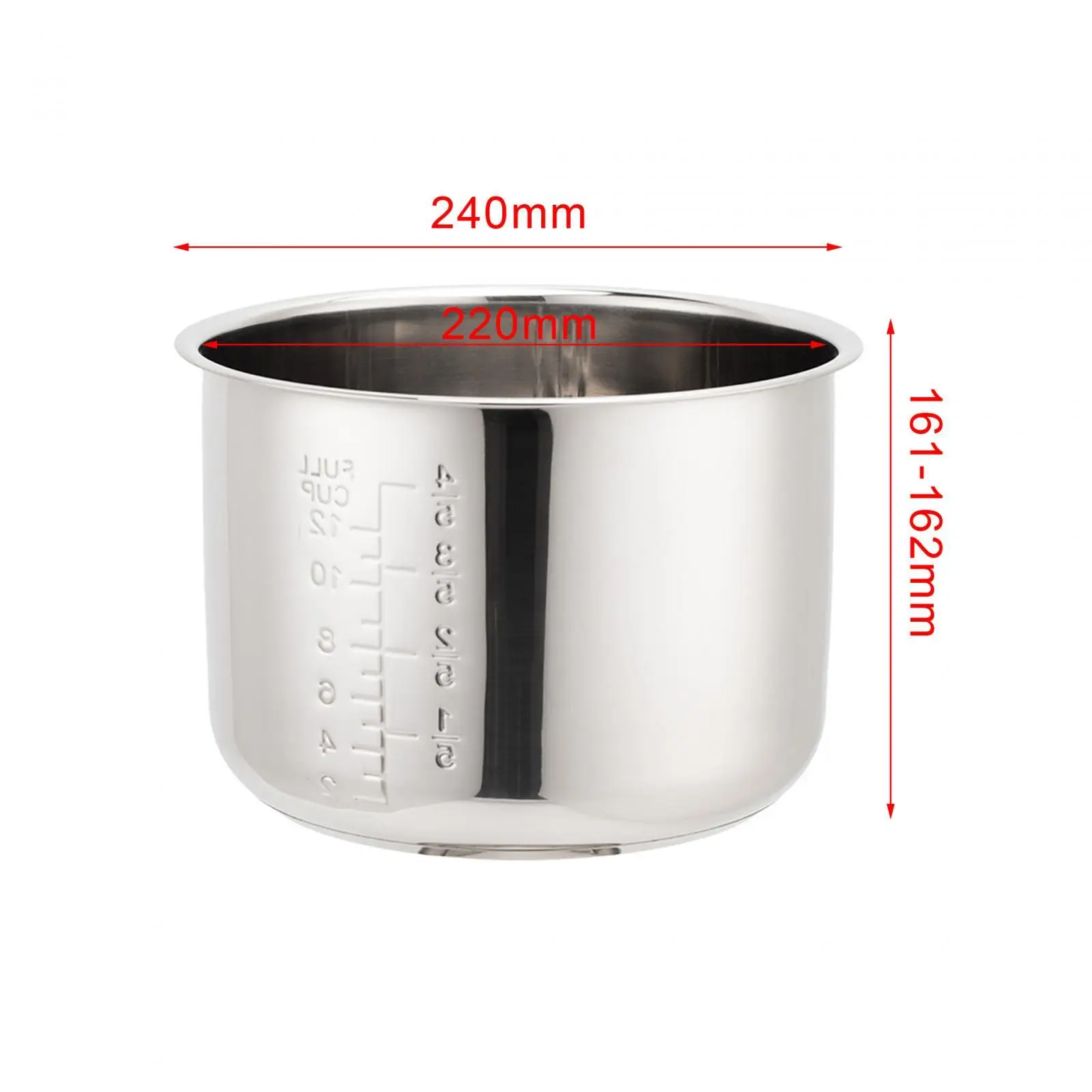 Rice Cooker Inner Container Durable Stainless Steel Easy to Use Kitchen Gadgets