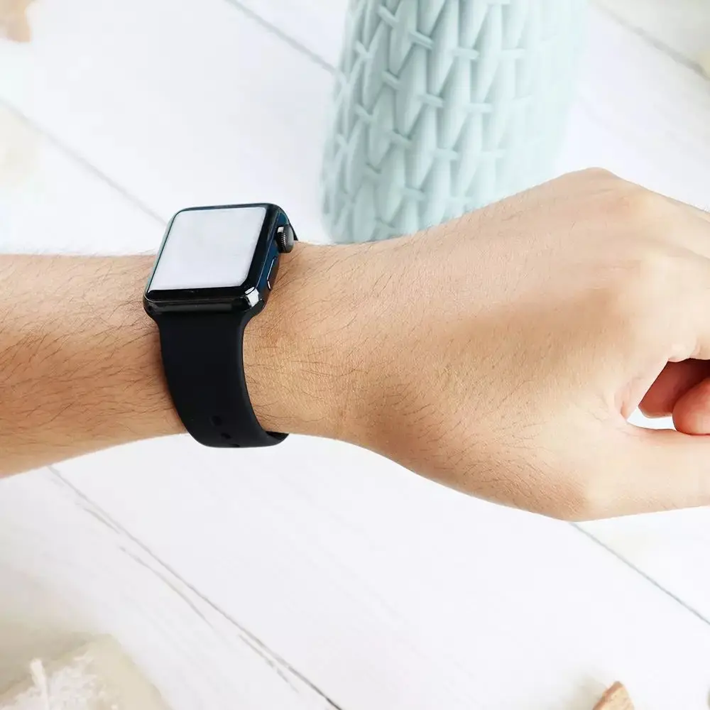 Silicone Strap For Apple Watch band 45mm 41mm 44mm 40mm 38mm 42mm Watchband Bracelet Correa For Iwatch Series 6 Se 5 4 3 7