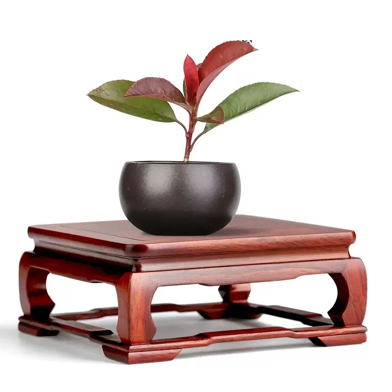Rosewood Rosewood Carving Crafts, Ornaments Bracket, Flower Pot, Fish Tank, Buddha Vase, Solid Wood Base