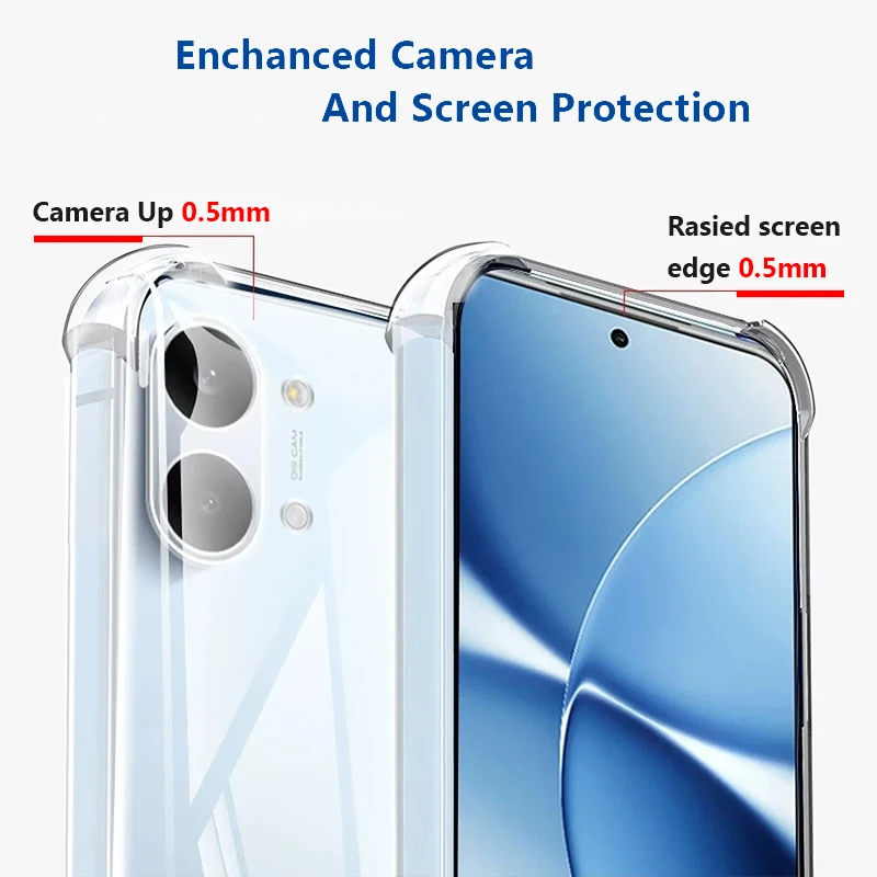 Transparent Shockproof Slim TPU Silicone Airbag Case