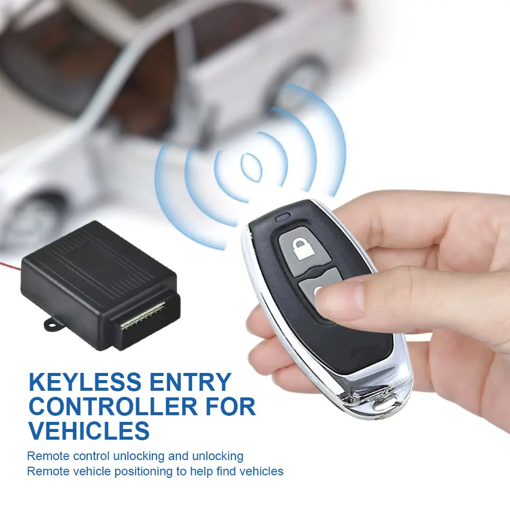 12V Car Remote Central Lock 2 Button Remote Control Car Central Locking System Trunk Release Universal car door lock kit car remote central kit car remote door lock kit
