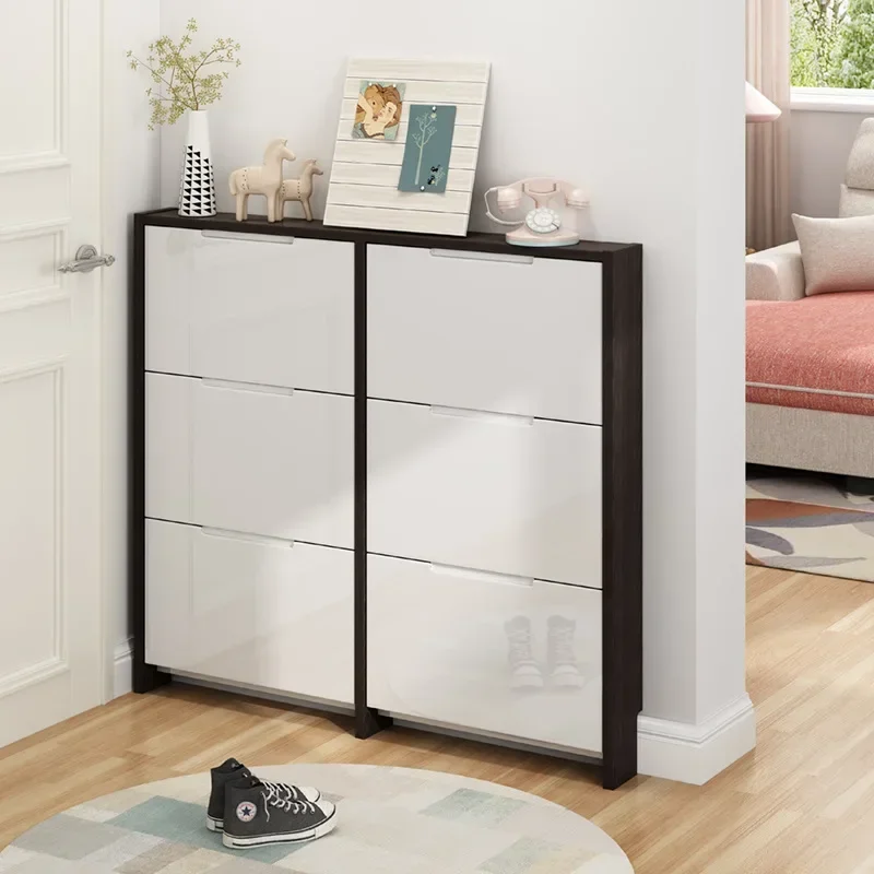 

Minimalist Modern Shoes Cabinet Entrance Hollow Bottom Multilevel Space Detachable Partition Rack Simplicity Kast Home Furniture