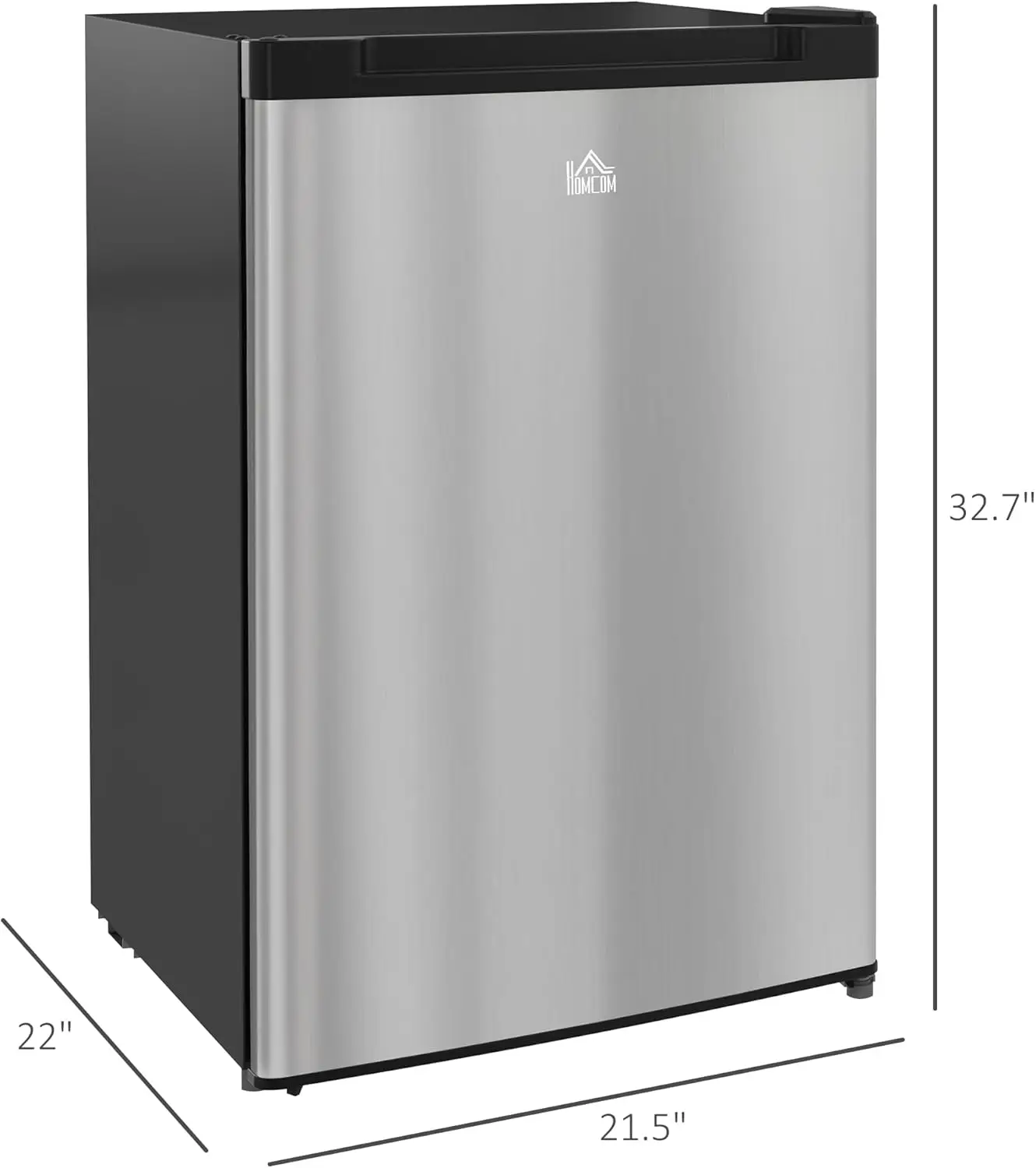 Upright Freezer, 3.0 Cubic Feet Compact Mini Freezer with Reversible Single Door and Adjustable Thermostat, Small freezer for Ho 5