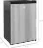 Upright Freezer, 3.0 Cubic Feet Compact Mini Freezer with Reversible Single Door and Adjustable Thermostat, Small freezer for Ho 5