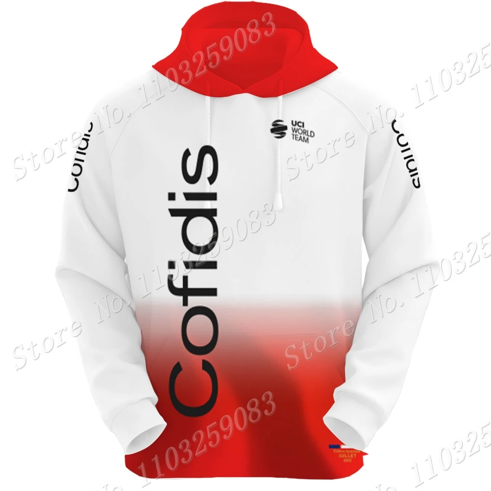Cofidis Team Hoodie Men Casual Sweatshirt Spanish Winter Hoodies Red Cycling Clothing Hoody Streetwear Sportswear