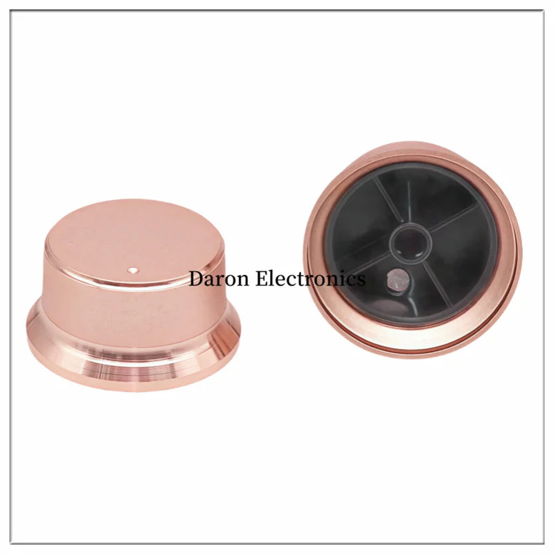 Aluminum cap knob 40*20 Instrumentation audio equipment rotary adjustment cap plum shaft half-shaft 6mm Potentiometer knob