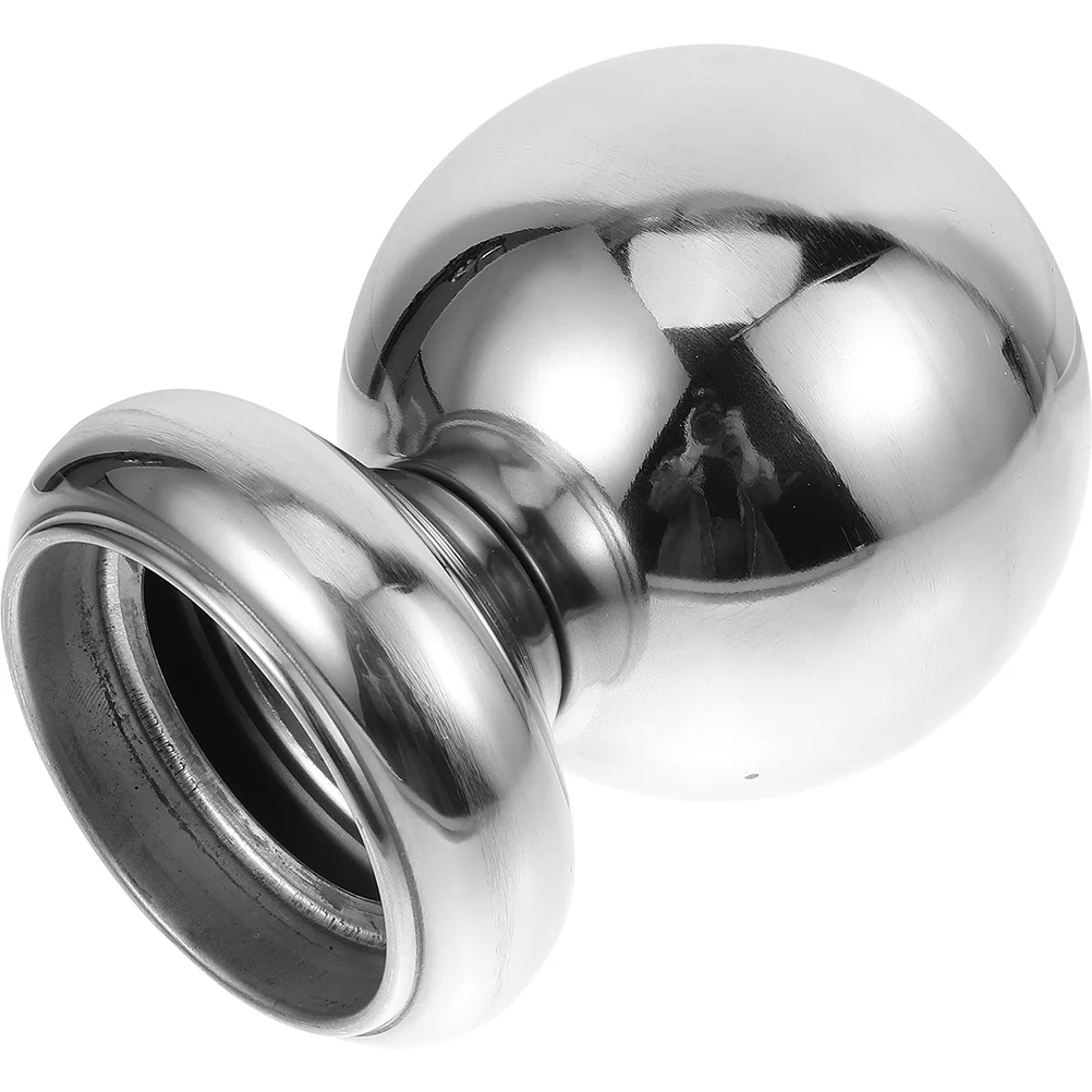 Stair Handrail Column Finial 51/63mm Stair Railing Finial Ball Stairway Railing Ball Rail Decor Stainless Steel Hollow Ball