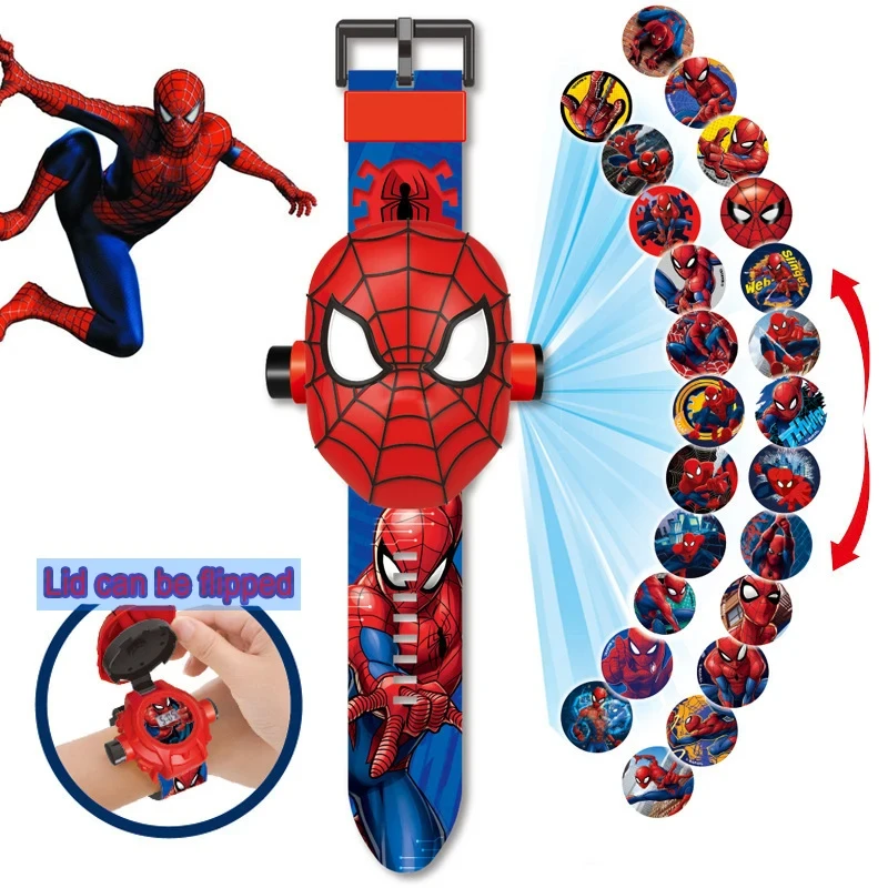 Montre Projecteur Spider-Man Enfant avec 24 Images
