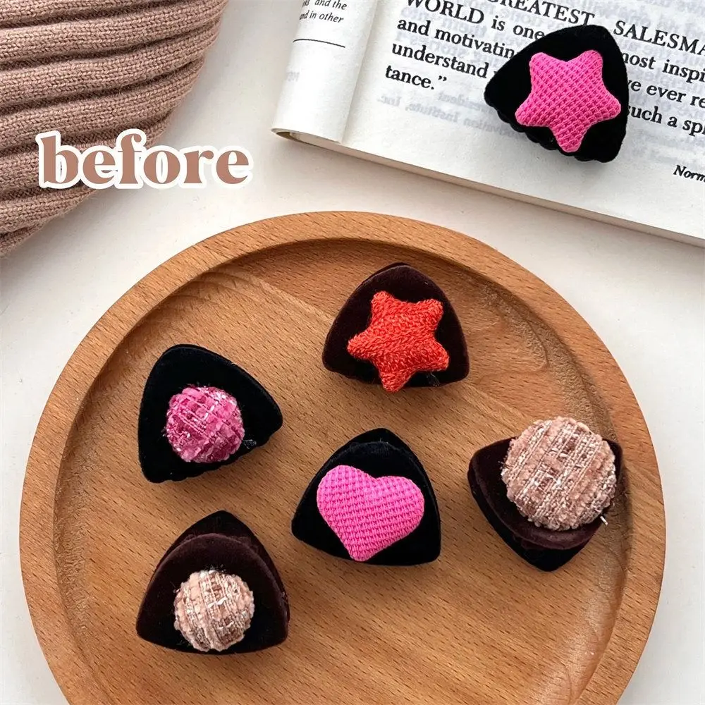 

Star Cat Ear Hairpin Creative Flocking Heart Children's Hair Clip Barrettes Animals Velvet Hair Clip Girls