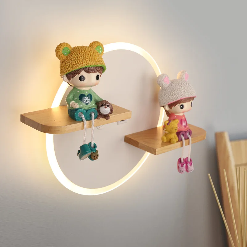 Nordic Cartoon Children's Room Wall Lamp Cute Unicorn Ornaments Kids Bedside Light Decoration Bedroom Creative LED Adjustable led wall lamp,wall sconces light,wall lamp