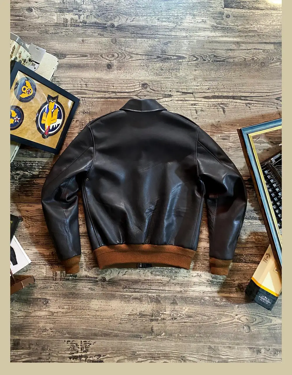 Cidu ceiling without coated soft cowhide A2 bomber jacket lightweight version of the leather garment sheepskin leather coat